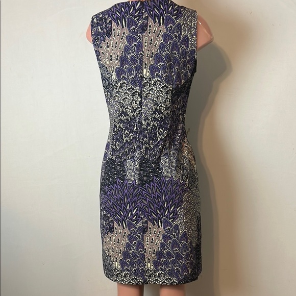 CONNECTED Women’s Paisley Floral Print Sleeveless Sheath Dress Sz 10 - Picture 9 of 11